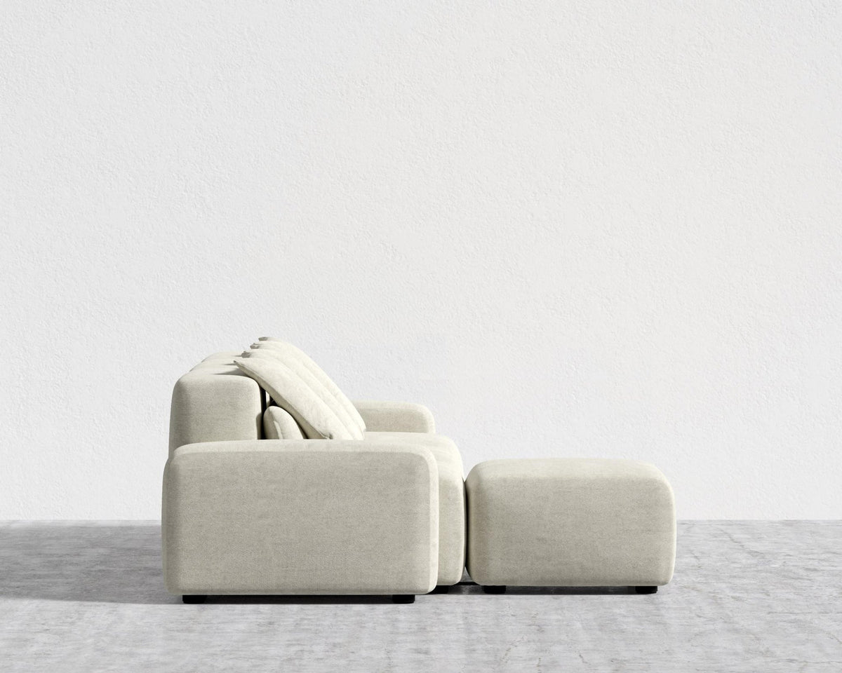 Kaye Sectional Sofa S - Essential Cloud Weave: Birch