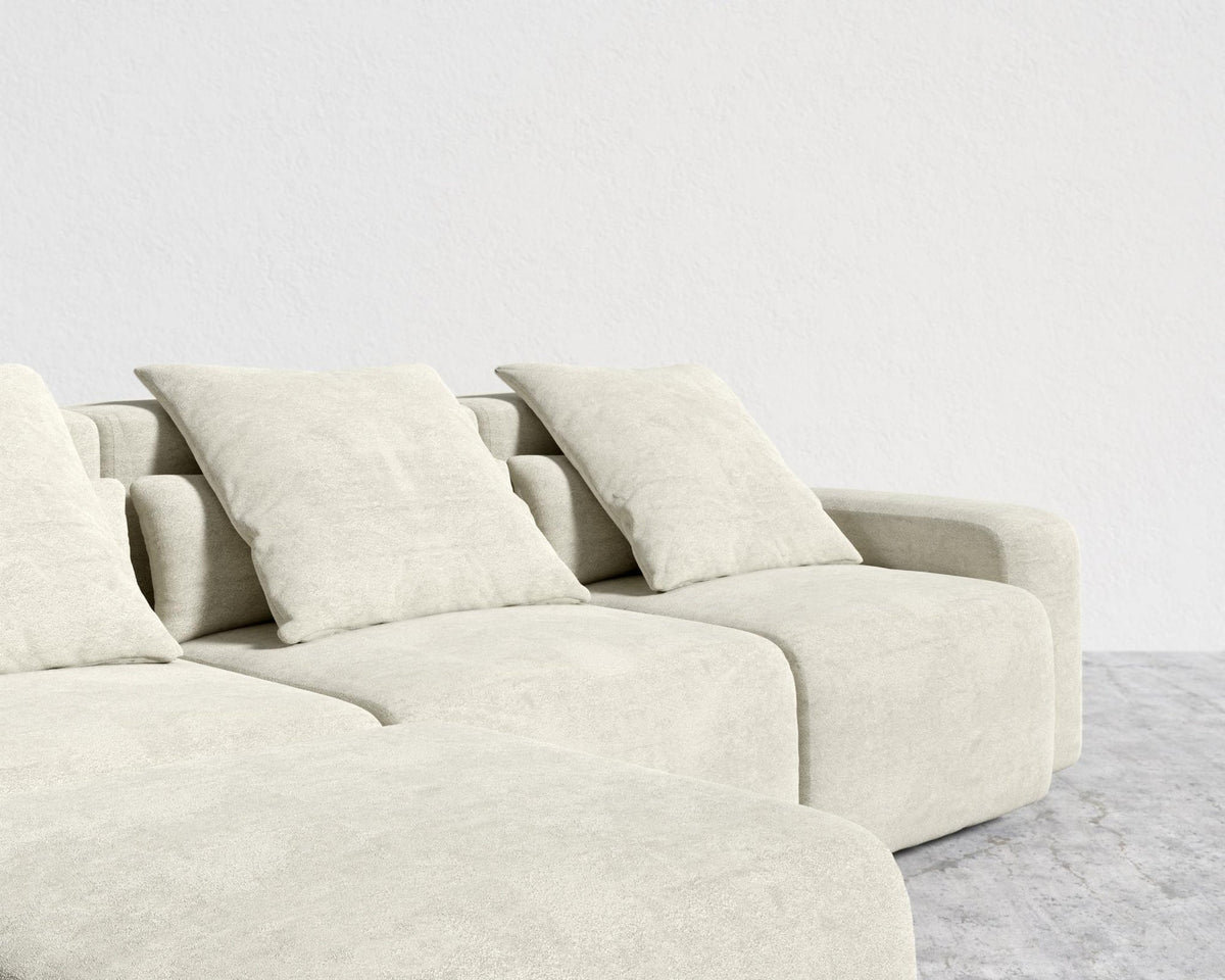 Kaye Sectional Sofa S - Essential Cloud Weave: Birch