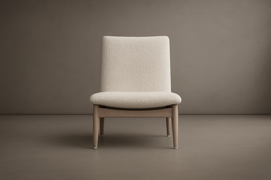 Japan Lounge Chair - Bouclé: Opal