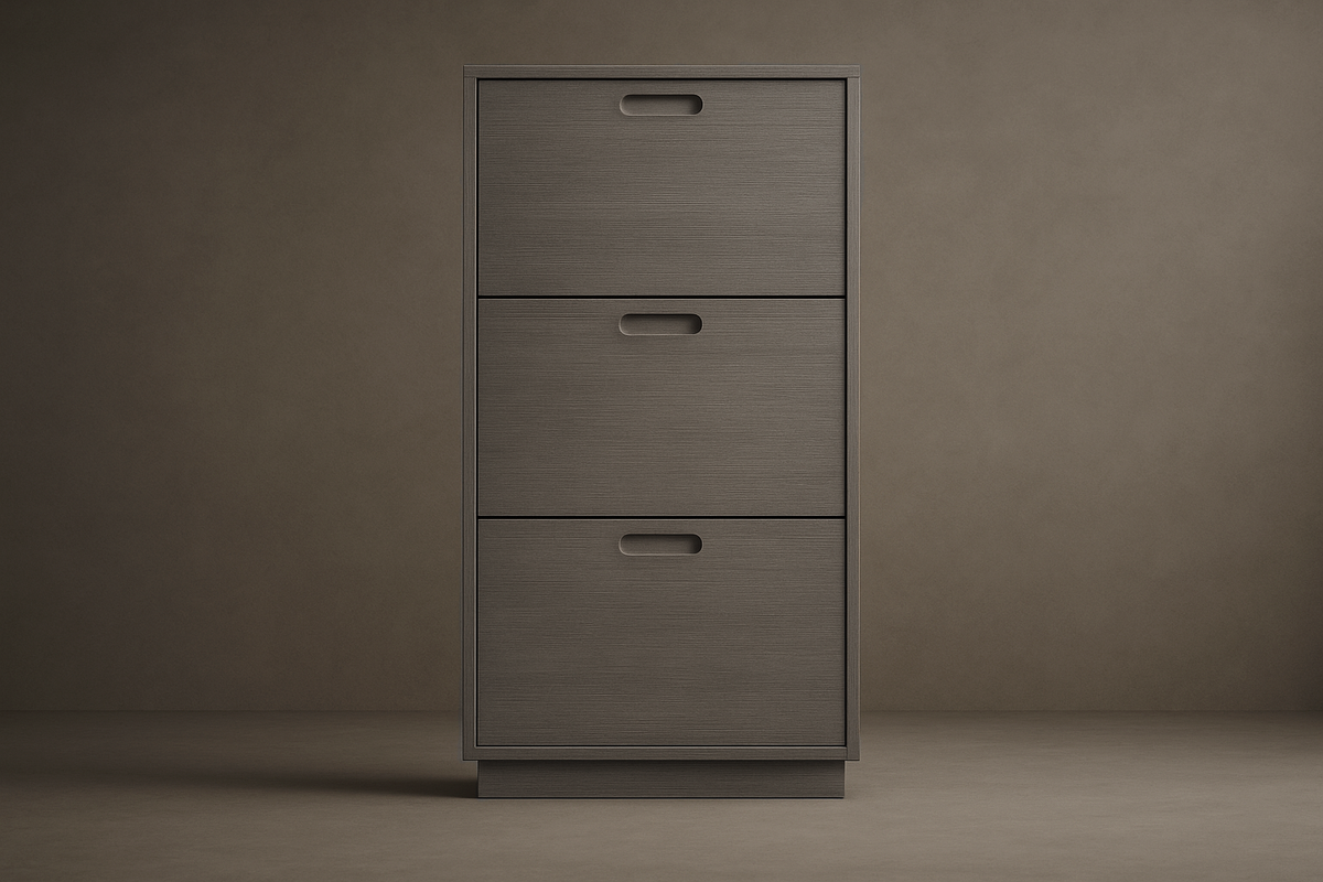 Niko Shoe Console - Grey Oak